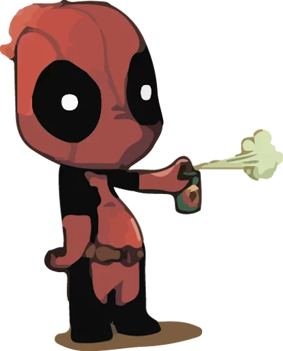 Sticker from the "deadpoolftlady" sticker pack