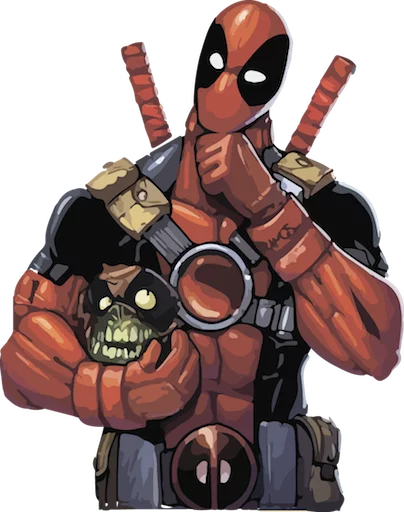 Sticker from the "deadpoolftlady" sticker pack