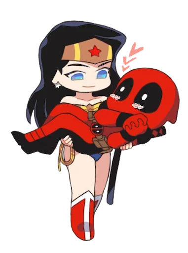 Sticker from the "deadpoolftlady" sticker pack