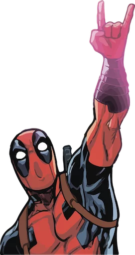 Sticker from the "deadpoolftlady" sticker pack