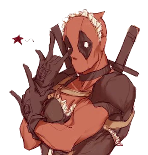 Sticker from the "deadpoolftlady" sticker pack