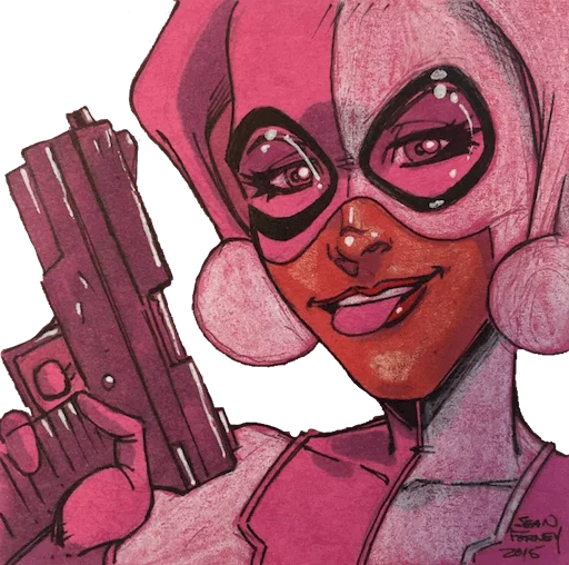 Sticker deadpoolftlady