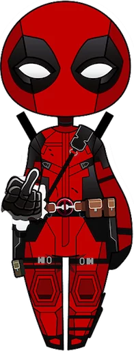 Sticker from the "deadpoolftlady" sticker pack