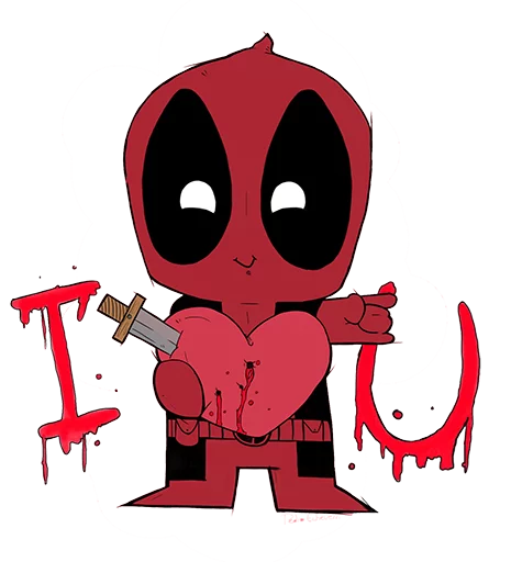 Sticker from the "deadpoolftlady" sticker pack