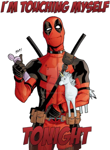 Sticker from the "deadpoolftlady" sticker pack