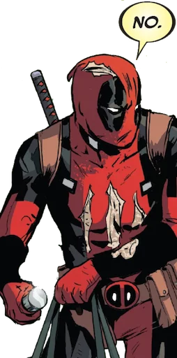 Sticker from the "deadpoolftlady" sticker pack