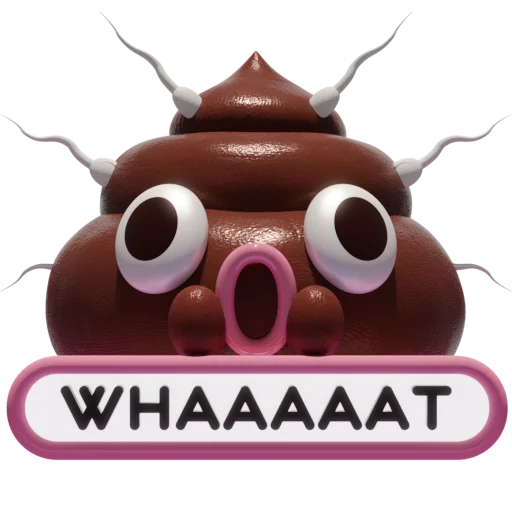 Sticker from the "Boo The Poo" sticker pack