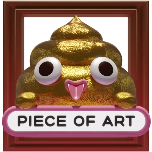 Sticker from the "Boo The Poo" sticker pack