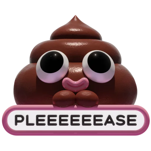 Sticker from the "Boo The Poo" sticker pack