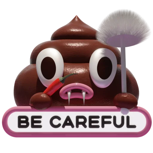 Sticker from the "Boo The Poo" sticker pack