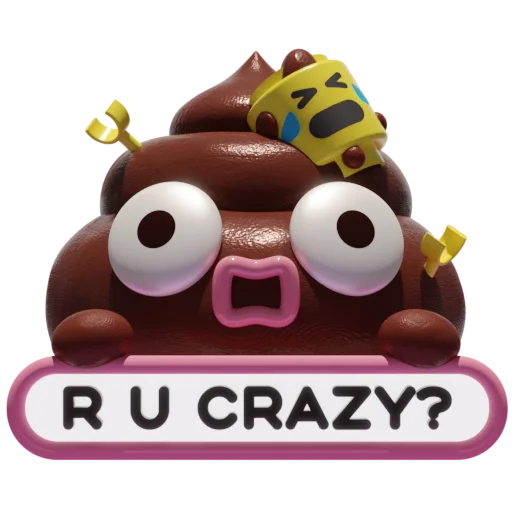 Sticker from the "Boo The Poo" sticker pack