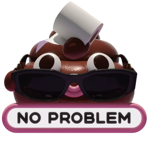 Sticker from the "Boo The Poo" sticker pack