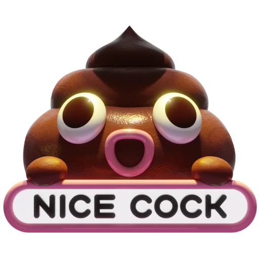 Sticker from the "Boo The Poo" sticker pack