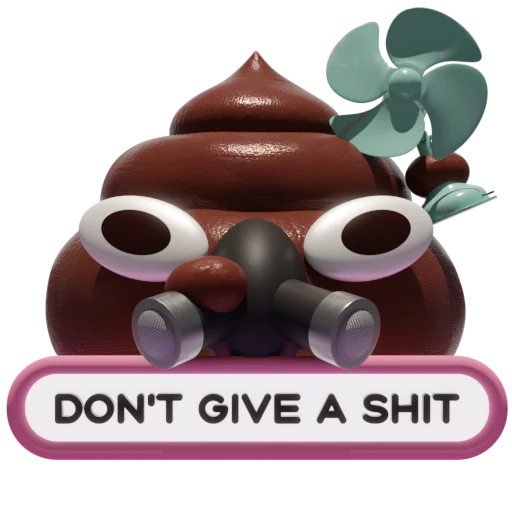 Sticker from the "Boo The Poo" sticker pack