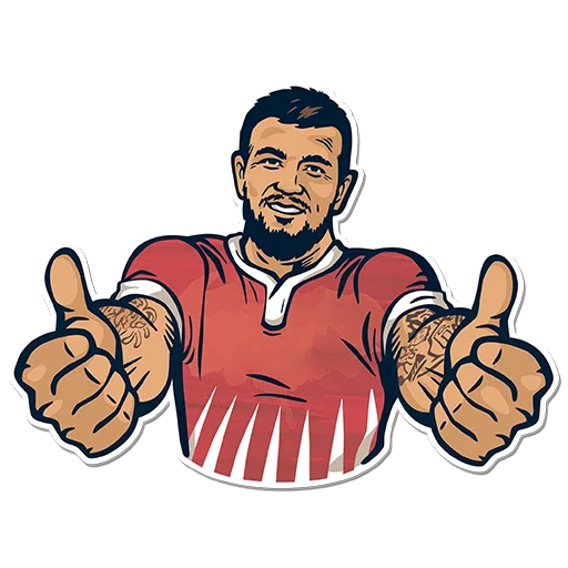 Sticker from the "Rugby 130" sticker pack