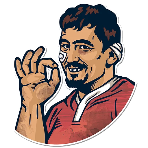 Sticker from the "Rugby 130" sticker pack