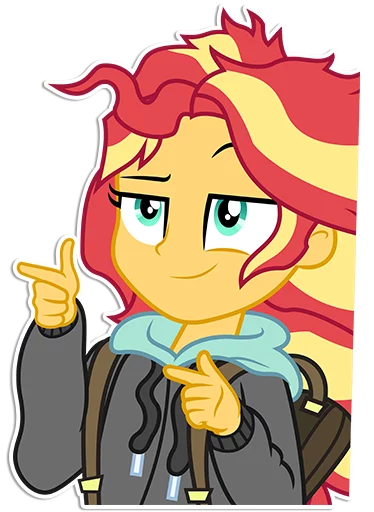 Sticker from the "Sunset Shimmer [EG]" sticker pack