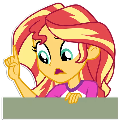 Sticker from the "Sunset Shimmer [EG]" sticker pack