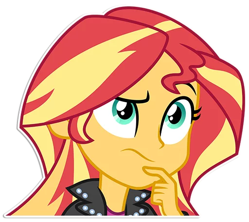 Sticker from the "Sunset Shimmer [EG]" sticker pack