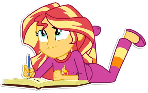 Sticker from the "Sunset Shimmer [EG]" sticker pack