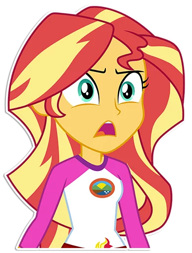 Sticker from the "Sunset Shimmer [EG]" sticker pack