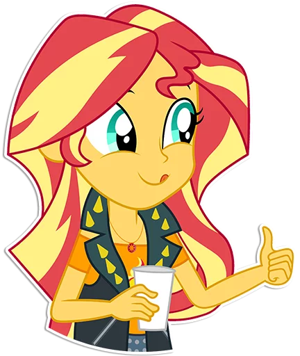 Sticker from the "Sunset Shimmer [EG]" sticker pack