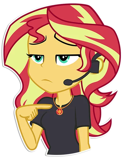 Sticker from the "Sunset Shimmer [EG]" sticker pack