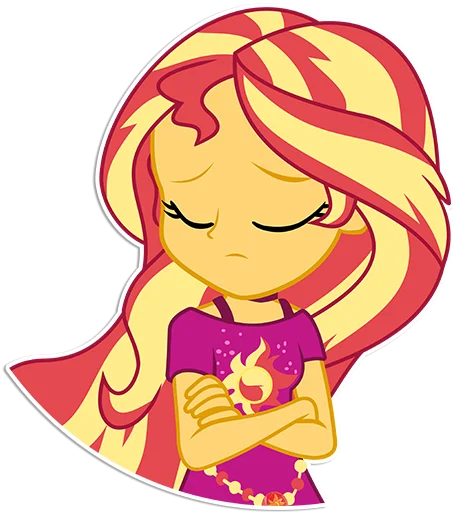 Sticker from the "Sunset Shimmer [EG]" sticker pack