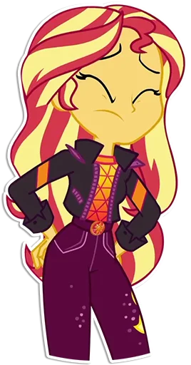 Sticker from the "Sunset Shimmer [EG]" sticker pack