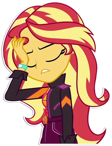 Sticker from the "Sunset Shimmer [EG]" sticker pack