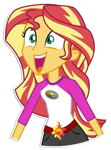 Sticker from the "Sunset Shimmer [EG]" sticker pack