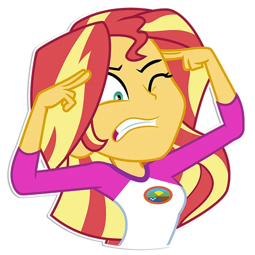 Sticker from the "Sunset Shimmer [EG]" sticker pack