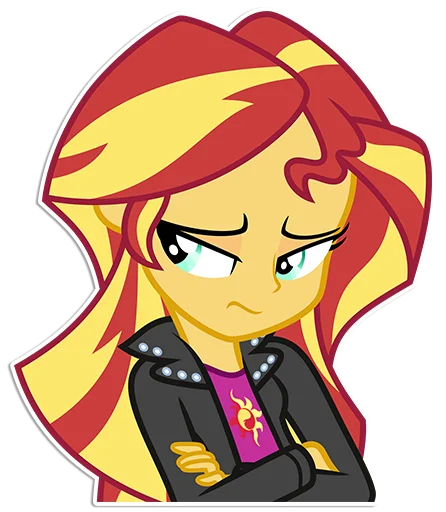 Sticker from the "Sunset Shimmer [EG]" sticker pack