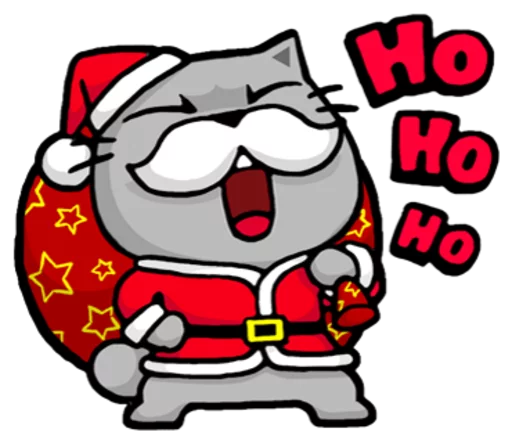 Sticker Meow ! Merry Christmas & Happy New Year