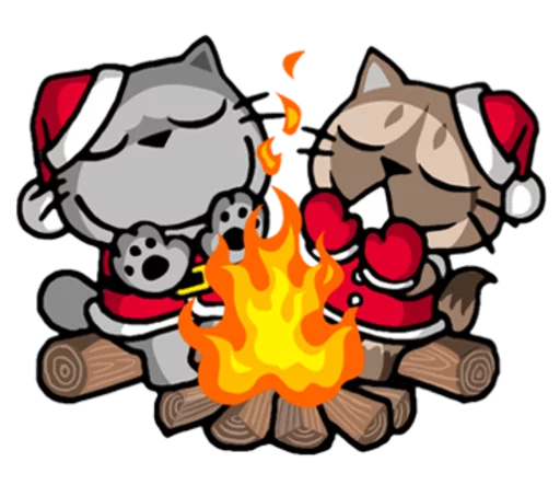 Sticker from the "Meow ! Merry Christmas & Happy New Year" sticker pack