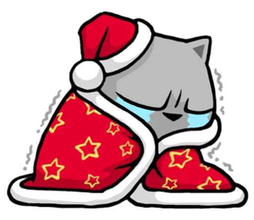 Sticker from the "Meow ! Merry Christmas & Happy New Year" sticker pack