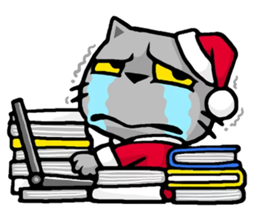 Sticker from the "Meow ! Merry Christmas & Happy New Year" sticker pack