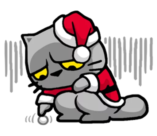 Sticker from the "Meow ! Merry Christmas & Happy New Year" sticker pack