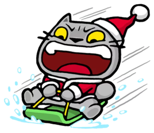 Sticker from the "Meow ! Merry Christmas & Happy New Year" sticker pack