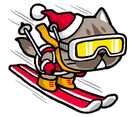 Sticker from the "Meow ! Merry Christmas & Happy New Year" sticker pack