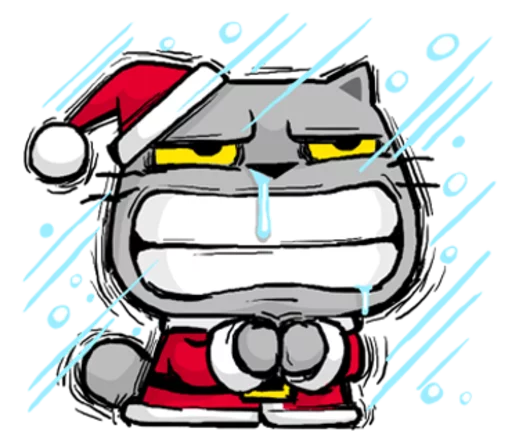 Sticker from the "Meow ! Merry Christmas & Happy New Year" sticker pack