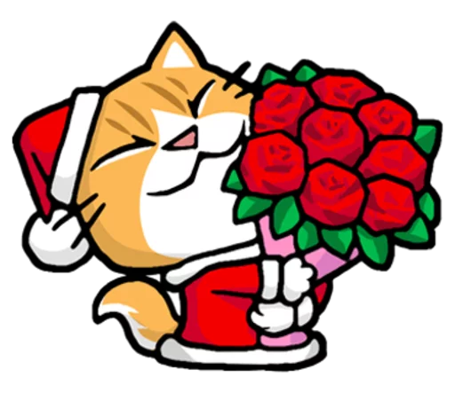 Sticker from the "Meow ! Merry Christmas & Happy New Year" sticker pack