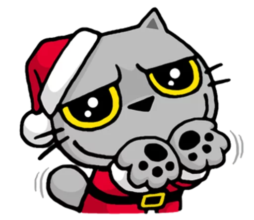 Sticker from the "Meow ! Merry Christmas & Happy New Year" sticker pack