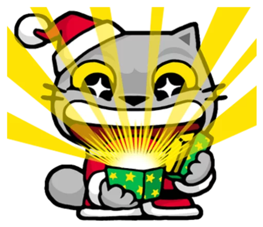 Sticker from the "Meow ! Merry Christmas & Happy New Year" sticker pack