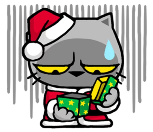 Sticker from the "Meow ! Merry Christmas & Happy New Year" sticker pack