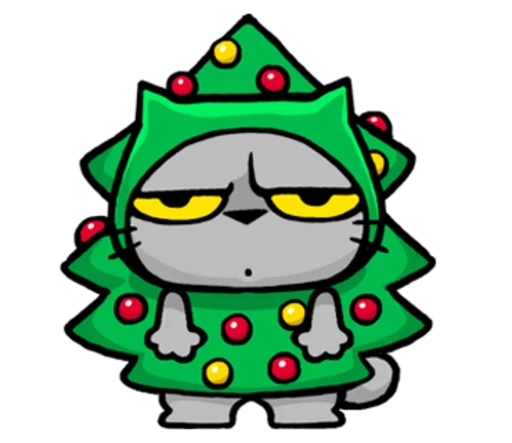 Sticker from the "Meow ! Merry Christmas & Happy New Year" sticker pack