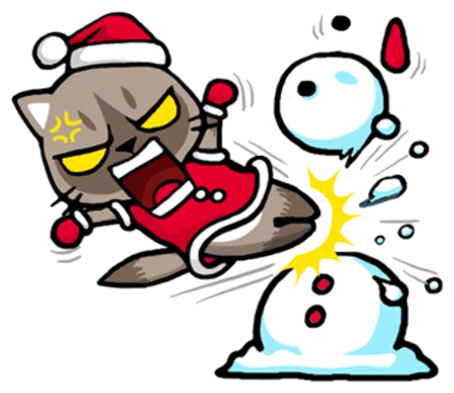 Sticker from the "Meow ! Merry Christmas & Happy New Year" sticker pack