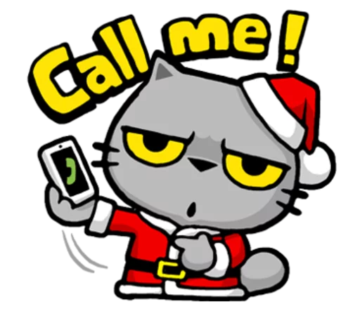 Стикер из набора "Meow ! Merry Christmas & Happy New Year"