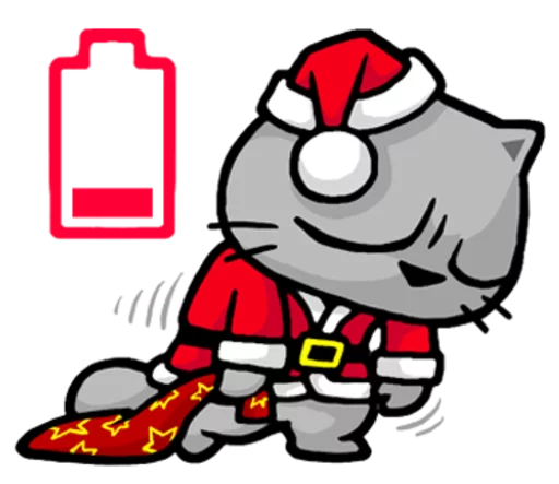 Sticker from the "Meow ! Merry Christmas & Happy New Year" sticker pack