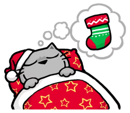 Sticker from the "Meow ! Merry Christmas & Happy New Year" sticker pack